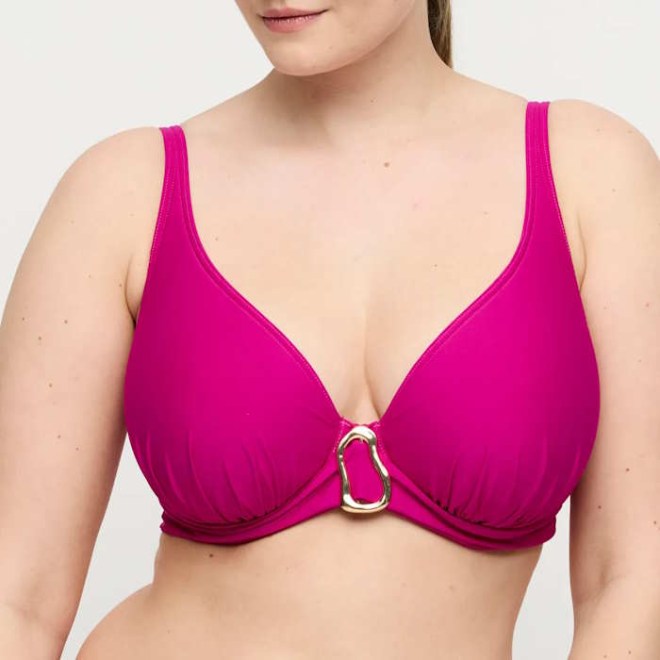 BIKINI BRA PLUNGE PADDED C-G CUP 4013519DMA UVITA PRIMA DONNA 